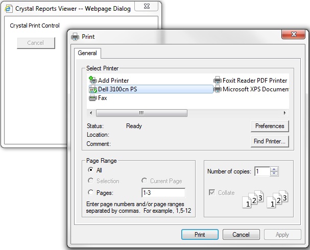 Crystal Reports Viewer Windows 7
